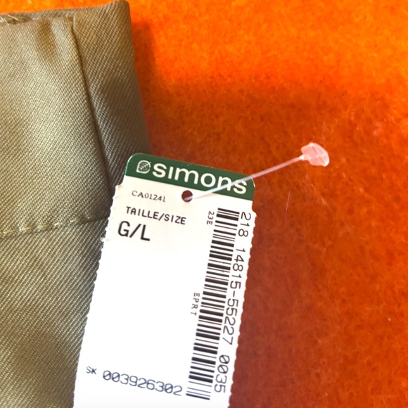 Khaki green flowy cargo short made in Italy NWT - Picture 3 of 11